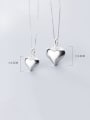 thumb 925 Sterling Silver Smooth Heart Pendant 2