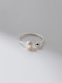 thumb 925 Sterling Silver Round Bead Minimalist Band Ring 3