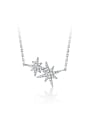 thumb 925 Sterling Silver Cubic Zirconia Star Minimalist Necklace 0
