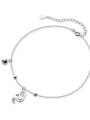 thumb 925 Sterling Silver Cute kitty bell anklet Anklet 0