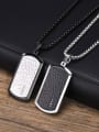 thumb Stainless steel Geometric Hip Hop Long Strand Necklace 3