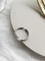 thumb 925 Sterling Silver Round Vintage Blank Ring 0