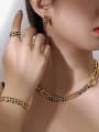 thumb Brass Cubic Zirconia Vintage Snake  Ring Earring Bangle And Necklace Set 1