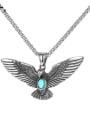 thumb Stainless steel Eagle  Turquoise Hip Hop Pendant 0