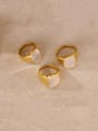 thumb Stainless steel Shell Geometric Minimalist Band Ring 0