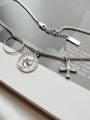 thumb 925 Sterling Silver Cross Vintage Regligious Necklace 2
