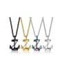 thumb Stainless steel Anchor Hip Hop Necklace 0