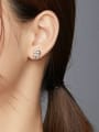 thumb 925 Sterling Silver Icon Squirrel  Cute Stud Earring 1