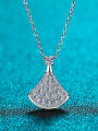 thumb Sterling Silver  0.62 CT Moissanite   Geometric Dainty  Pendant Necklace 0