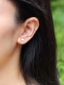 thumb 925 Sterling Silver Cloud Minimalist Stud Earring 1