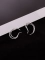 thumb 925 Sterling Silver Geometric Minimalist Clip Earring 3