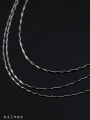 thumb S925 silver simple chain  Necklace 2