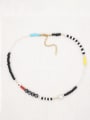 thumb Stainless steel Bead Multi Color Letter Bohemia Necklace 2