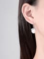 thumb Brass Imitation Pearl Bowknot Minimalist Hook Earring 1