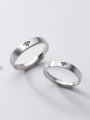 thumb 925 Sterling Silver Irregular Minimalist WIFI Couple Ring 2