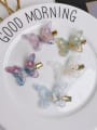 thumb Cellulose Acetate Cute Butterfly Alloy Hair Barrette 1