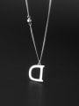 thumb 925 Sterling Silver Letter Minimalist Necklace 3