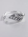 thumb 925 Sterling Silver Tree Vintage Hollow Leaf Band Ring 3