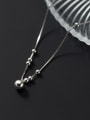 thumb 925 Sterling Silver Bead Bell Vintage  Anklet 1
