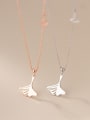 thumb 925 Sterling Silver Hollow Tree Leaf Minimalist Necklace 0