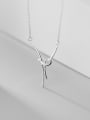 thumb 925 sterling silver simple fashion Knot Pendant Necklace 2