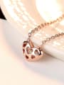 thumb 925 Sterling Silver Simple fashion heart pendant Necklace 2