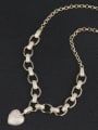 thumb Copper Cubic Zirconia Heart Minimalist Necklace 3