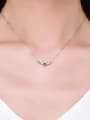 thumb 925 Sterling Silver Cubic Zirconia Wing Classic Necklace 1