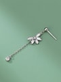 thumb 925 Sterling Silver Asymmetrical Flower Cute Drop Earring 3
