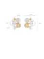 thumb Alloy With Imitation Gold Plated Fashion Flower Stud Earrings 3