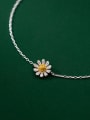 thumb 925 Sterling Silver  Flower Minimalist Anklet 1