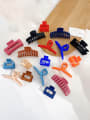 thumb Alloy Resin Trend Geometric Multi Color Jaw Hair Claw 0