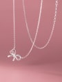 thumb 925 Sterling Silver  Minimalist Hollow Butterfly Pendant  Necklace 2