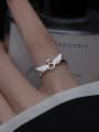 thumb 925 Sterling Silver Cubic Zirconia Wing Trend Band Ring 1