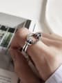thumb 925 Sterling Silver Round Vintage Geeky Ring 0