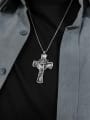 thumb Titanium Steel Cross Hip Hop  Man Regligious Necklace 2