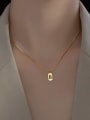 thumb 925 Sterling Silver Geometric Minimalist Necklace 2