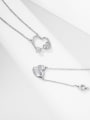 thumb Copper Alloy Cubic Zirconia Heart Dainty Necklace 2