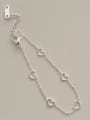 thumb 925 Sterling Silver Heart Minimalist Link Bracelet 3