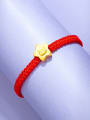 thumb Alloy Five-Pointed Star Smiley Cute Adjustable Bracelet 3