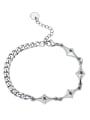 thumb Stainless steel Hip Hop Asymmetrical Chain Bracelet 0