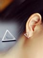 thumb 925 Sterling Silver  Hollow Geometric Minimalist Stud Earring 1