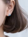 thumb 925 Sterling Silver Fishtail Minimalist Stud Earring 1