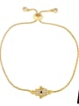 thumb Brass Cubic Zirconia Crown Vintage Adjustable Bracelet 0