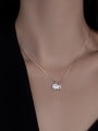 thumb 925 Sterling Silver Cubic Zirconia Icon Cute Necklace 1