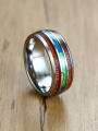 thumb Stainless steel Geometric Minimalist Band Ring 2