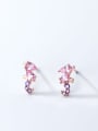 thumb 925 Sterling Silver Cubic Zirconia Seahorse Cute Stud Earring 2
