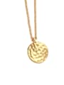 thumb Brass Geometric Minimalist  Pendant Necklace 4