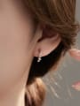 thumb 925 Sterling Silver Cubic Zirconia Geometric Trend Stud Earring 1