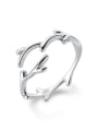thumb 925 Sterling Silver  Minimalist Simple Tree branch Free Size Ring 0